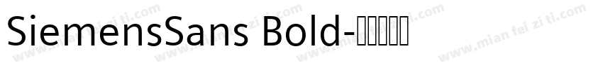 SiemensSans Bold字体转换